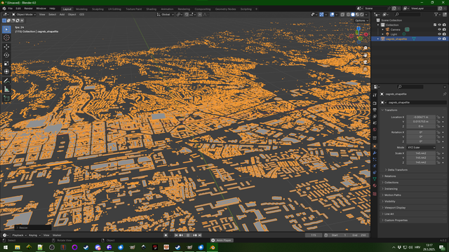 Blender showing the same thing