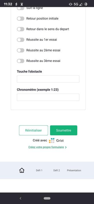 fin du formulaire avec le logo Grist