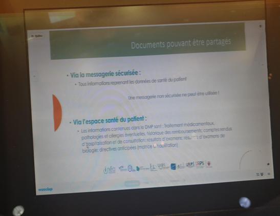 Échanges de documents et informations avec les professionnels de santé