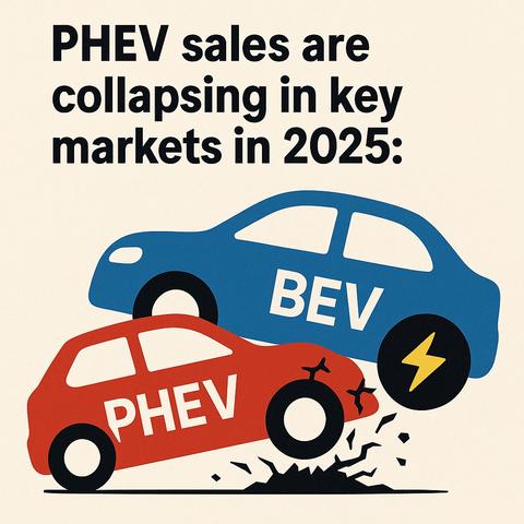 PHEV sales are collapsing in key markets across 2025—and it’s no accident. Consumers, regulators, and automakers are all waking up to the fact that plug-in hybrids are a transitional dead-end. In Norway, PHEV sales fell off a cliff—just 51 units sold in April after a tax hike exposed how fragile demand really is. Denmark is following a similar path, with BEVs accounting for over 60% of new car sales while PHEVs quietly shrink in relevance. Even in China, where PHEVs were once gaining ground, BEVs are now outpacing them with cleaner tech, better charging infrastructure, and lower total cost of ownership.

Why? Because PHEVs are too complicated. Two drivetrains. Two maintenance cycles. A heavy battery that rarely gets used properly. And in real-world conditions, they often pollute more than they claim—especially when drivers don’t plug them in. It’s a flawed concept kept alive by outdated subsidies and timid policy. But those lifelines are vanishing fast.

Meanwhile, BEVs keep getting cheaper, faster, and more convenient to own. The value proposition is now too strong to ignore. Simpler design. Lower maintenance. Better driving experience. And with rapid charging and longer range, there’s no excuse left to cling to outdated hybrids.

Keep it simple. Keep it electric. The future is BEV—clean, quiet, and crushing PHEVs under the weight of progress. ⚡🔋 #EVs #PHEV #Disruption #KISS #BEV #PhaseOutPHEV