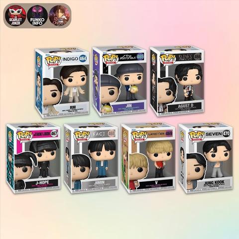 BTS Funko Pop figures, Chapter Two solo albums versions.
