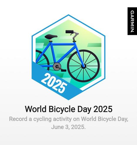 Garmin Badge for World Bike Day 2025