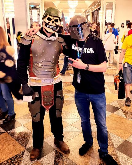 Lennox Lethe ohne Maske auf der FedCon in Bonn.