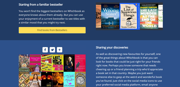 You can also get recommendations for books similar to a bestseller book that you liked.