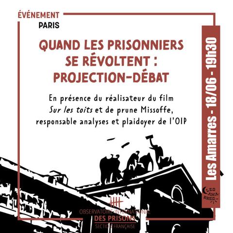 PARIS En présence du réalisatevr du film Sur les toits et de prune Missoffe, responsable analyses et plaidoyer de I'0IP