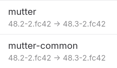 broken mutter fedora package upgrade