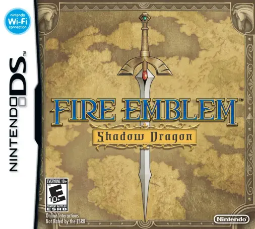 Box art for the game Fire Emblem Shadow Dragon for the Nintendo DS.