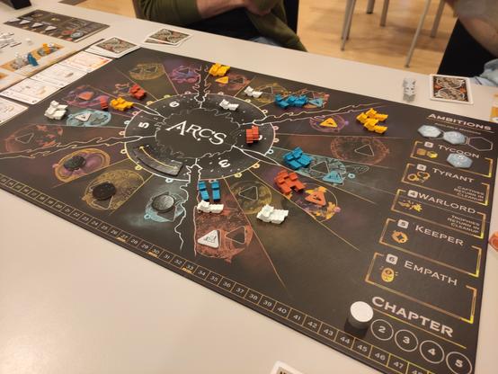 Spielfeld von Arcs zu Beginn des Spiels