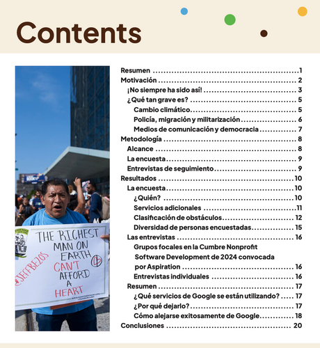 contenido: cortar el hilo