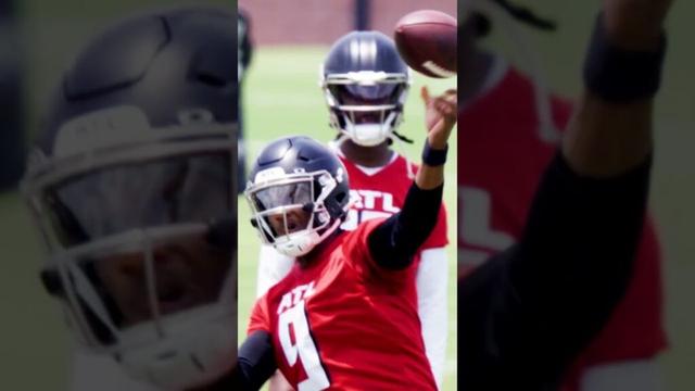 Your daily dose of Michael Penix Jr. and Drake London at OTAs 🔥 #nfl #highlight #atlantafalcons