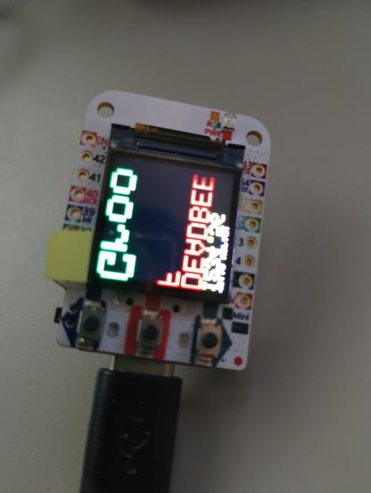 Wemos ESP32S3 pro mini board showing the font flipped, and maybe upside down, very weird.