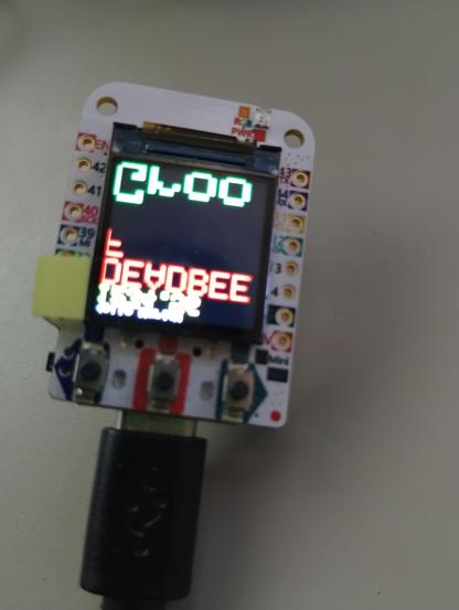 Wemos ESP32S3 pro mini board showing the font flipped, and maybe upside down, very weird.