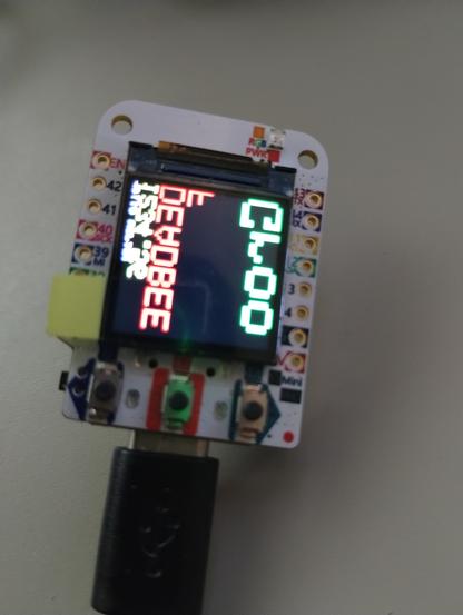 Wemos ESP32S3 pro mini board showing the font flipped, and maybe upside down, very weird.