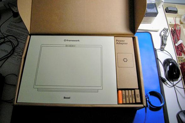 Newly opened Framework 13 Laptop DIY edition.