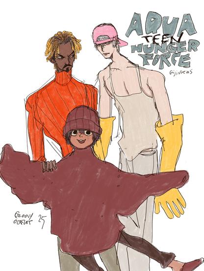 Aqua Teen Hunger Force gijinkas.