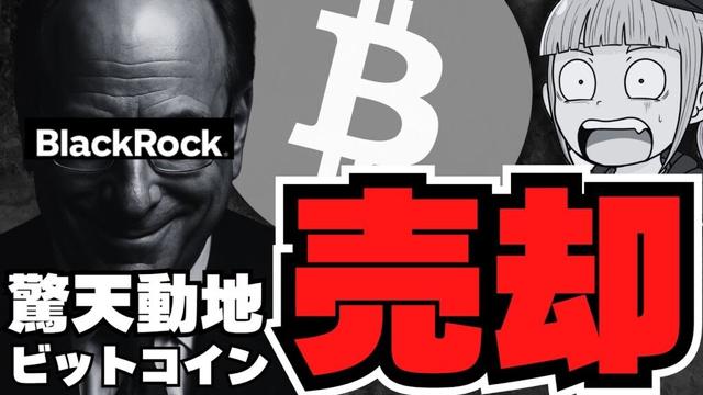 【重要】ブラックロックがビットコイン大量売却！仮想通貨に激震／トランプウォレット爆誕／イーサリアムに注目！