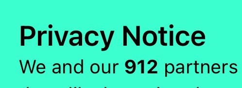 Privacy Notice : we and our 912 partners