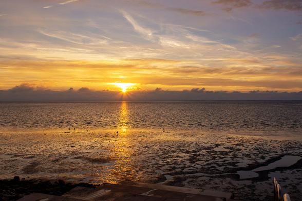 beach at sunset