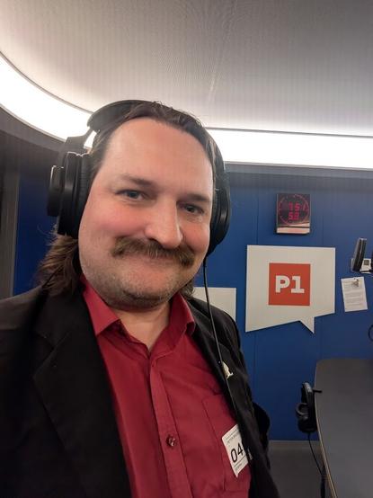 Peter Brodersen i studiet hos DR P1 Morgen