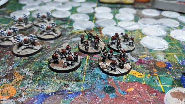 Here you can see 4 bases of Solar Auxilia Axe dudes.