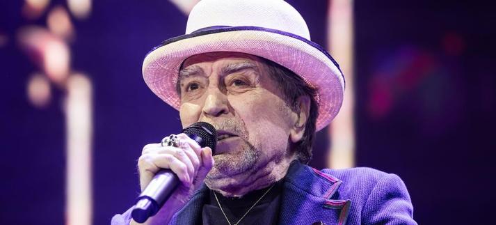 Joaquín Sabina, en su primer concierto en el Movistar Arena de Madrid en 2025. / Aldara Zarraoa