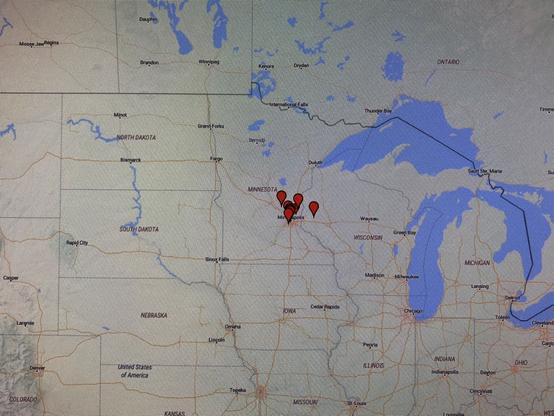My last hour on 6m according to pskreporter.info showing that my station can be heard a few counties away at best.