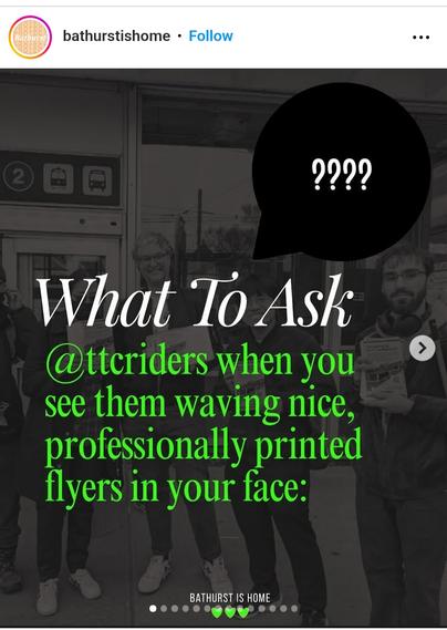 Instagram post from "Bathurst Is Home"

What to ask @ttcriders when you see them waving nice, professionally printed flyers in your face:

Instagram link shows 14 images total.