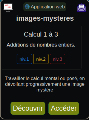 application permettant de faire des calculs en découvrant une image petit à petit.
images-mysteres