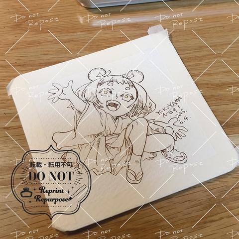 線画が終わった段階