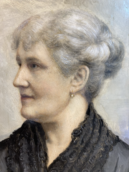 Hetzelfde portret, maar nu tijdens retoucheren.