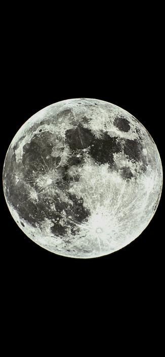 Unmarked full disk of moon.