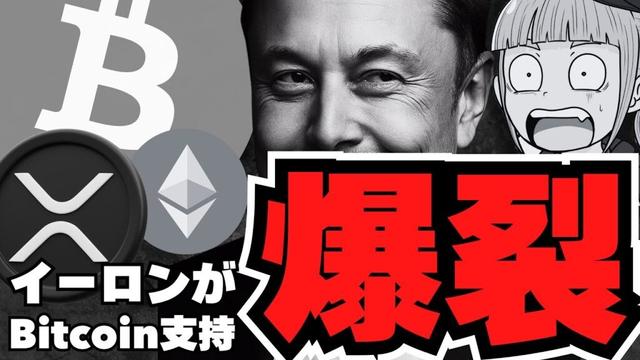 【仮想通貨】イーロンがビットコイン支持＆ミーム爆上げ