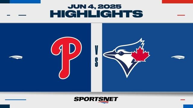 MLB Highlights | Phillies vs. Blue Jays - June 4, 2025