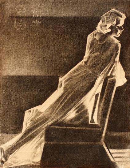 American Celebrity and Moviestar

This graphite pencil drawing ‘Sans Titre – 02-06-25’ depicts American celebrity and moviestar Jean Harlow. A mixture of art deco and cubism really. She didn’t star in many movies but that’s due to her untimely death in 1937. Often called the successor to the worlds first sex symbol Clara Bow she was the predecessor of Marilyn Monroe. The more I draw those actresses of the 1920s, 1930s and 1940s, the more I realize there were so many. Not even included minor celebrities but Jean Harlow is far from being one. Instead she was the female opponent to famous male stars such as Clark Gable. Time to do her justice and give her a deserved slot in my Sans Titre hall of fame.

Some Abstractions

Captured in chiaroscuro settings by Hollywood photographer George Hurrell the reference picture inspired me to pull my cubist tricks on her. There were some crops in the composition and some abstractions as well. Personally I didn’t like the ruffles in the chair. In the lower right corner there were too many crumbly tonal extremities of stuff I couldn’t figure out. So I made them more easy to digest for my viewers. The focus is on the sheer dress and facial features and this brings me to the reason of this drawing. Two years ago I made a small series, called ‘Art Deco Nude’ basically kicking off my Neo Deco series with.