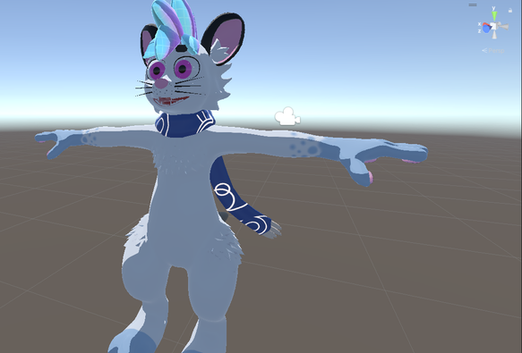 It's Flurry in Unity, wearing a scarf with celestial glowing runes on it