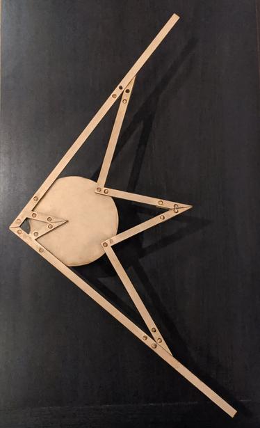 stylised bird made of MDF