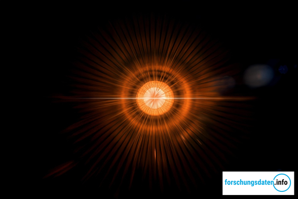 Das Bild stellt eine Beschleunigung von einem Partikel in der Physik dar.