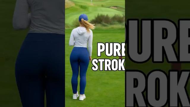Pure stroke 😊 #funny #shorts #reels #golf #girl #asmr