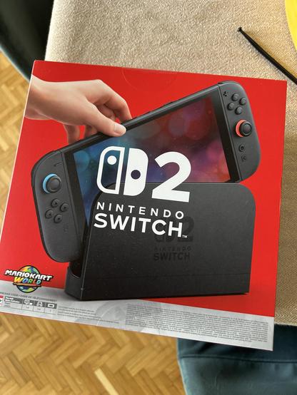 Carton de la nintendo switch 2