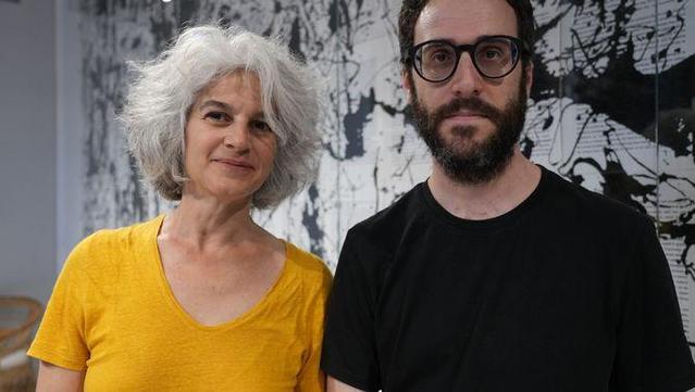 Artur Garcia Fuster i Maria Bohigas presentant la nova edició de "Camí de sirga", de Jesús Moncada (ACN)