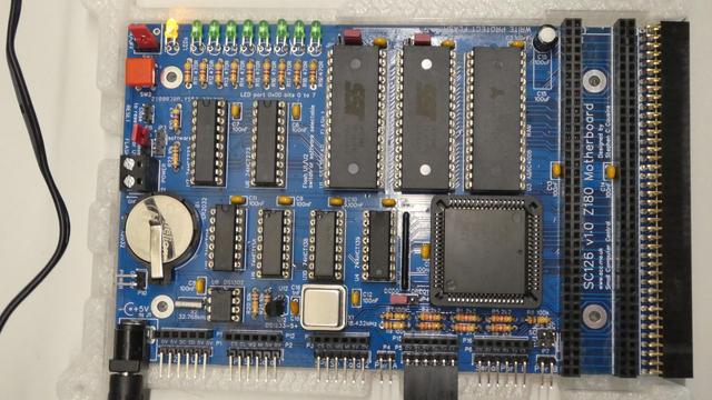 #RC2014 The main board #SC126 full socketed and mounted with #Z180 cpu, 512kB RAM and two flash ROMs