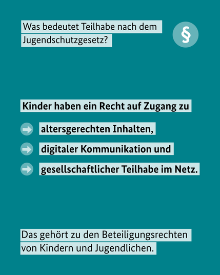 Was bedeutet Teilhabe nach dem Jugendschutzgesetz?