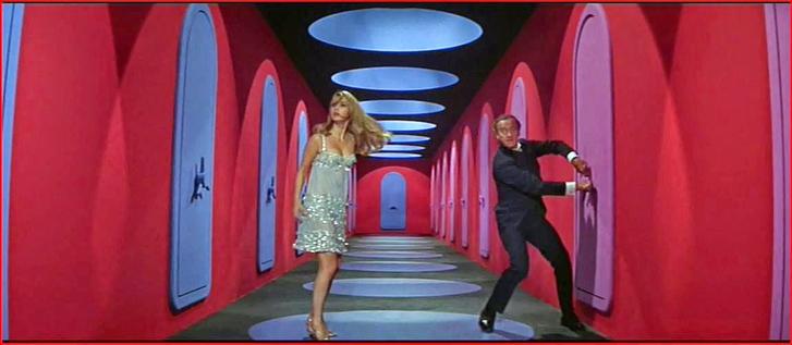 Barbara Bouchet and David Niven in "Casino Royale" (1968)
