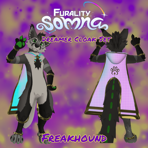 Promo image for the Dreamer Cloak set for the Freakhound