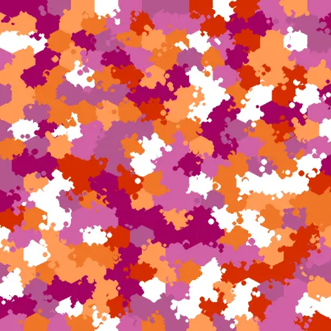 lesbian flag camouflage pattern