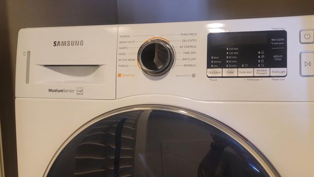 High tech Samsung clothes dryer