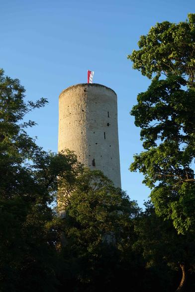 Burgturm beim Hajk der Hanauer Royal Rangers 2025