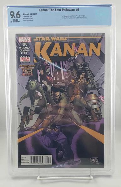 The second book is Star Wars: Kanan #6 in a 9.6. This is the first full appearance in comics of Sabine, Ezra, Chopper, Hera, and Zeb!  
Asking $99 +shipping.