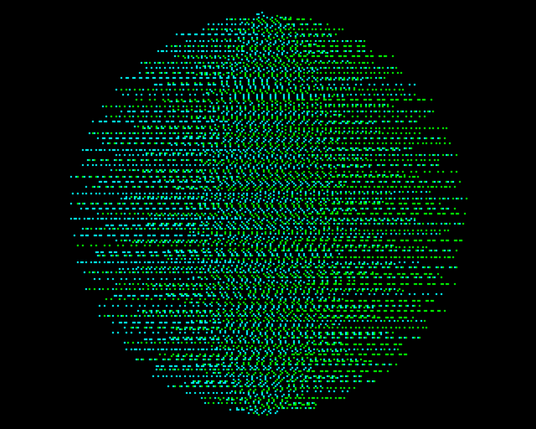 BBC Micro Bot graphics output - Yet another planet