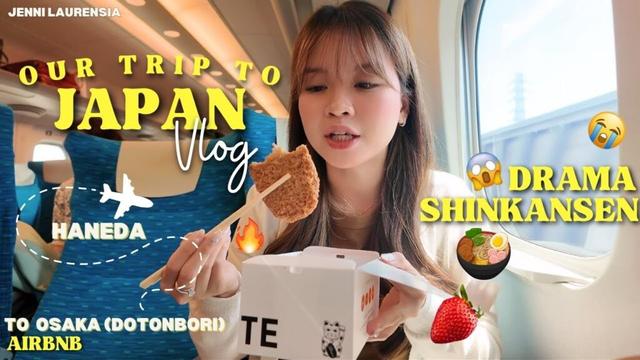 Gagal Masuk Shinkansen?! 😱 Haneda ke Osaka Naik JR Train 🚆| Mukbang di Stasiun & Airbnb Tour Jepang